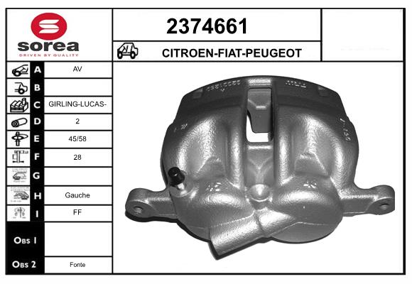 Etrier frana 2374661 EAI