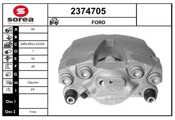 Etrier frana 2374705 EAI