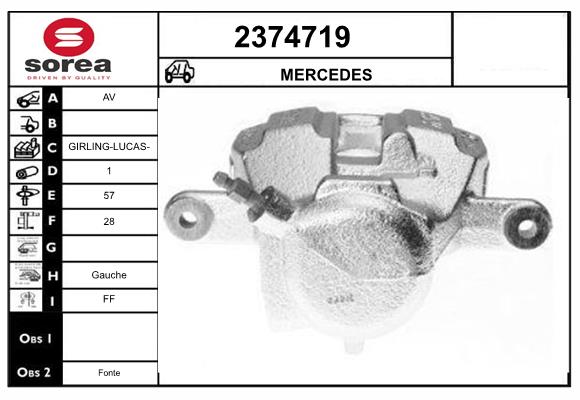 Etrier frana 2374719 EAI