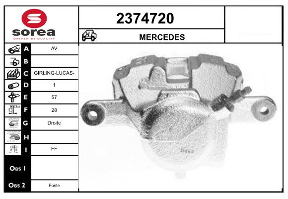 Etrier frana 2374720 EAI