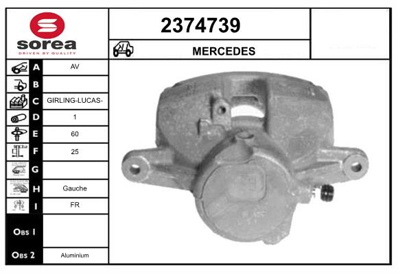 Etrier frana 2374739 EAI