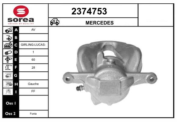 Etrier frana 2374753 EAI