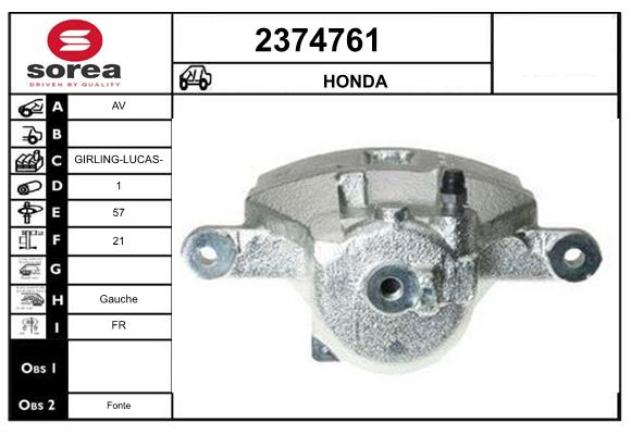Etrier frana 2374761 EAI