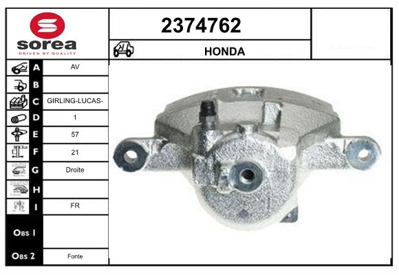 Etrier frana 2374762 EAI