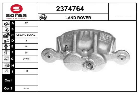 Etrier frana 2374764 EAI
