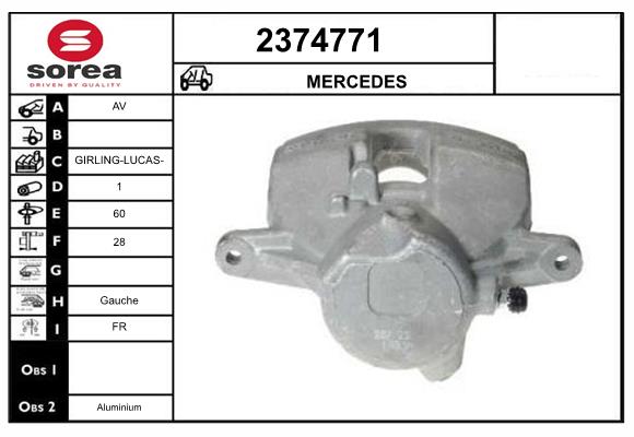 Etrier frana 2374771 EAI