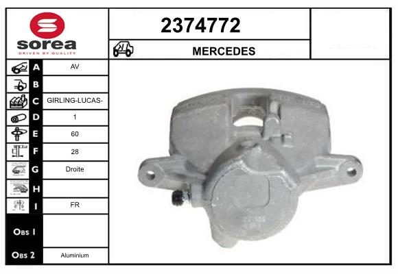 Etrier frana 2374772 EAI