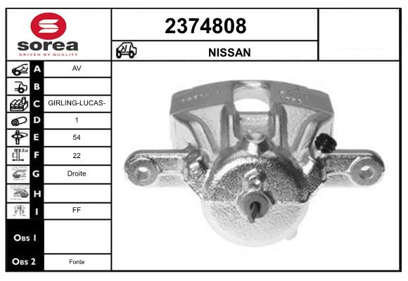 Etrier frana 2374808 EAI