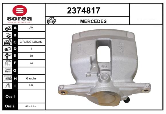 Etrier frana 2374817 EAI