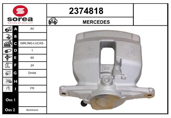 Etrier frana 2374818 EAI