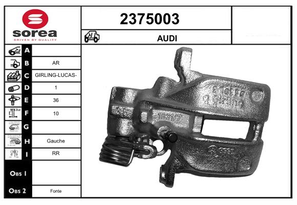 Etrier frana 2375003 EAI
