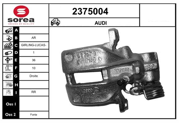Etrier frana 2375004 EAI