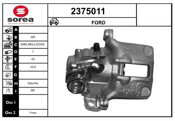 Etrier frana 2375011 EAI