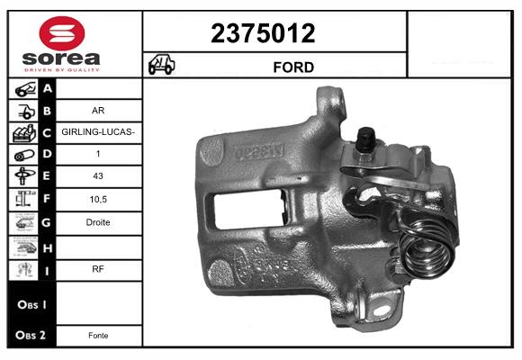 Etrier frana 2375012 EAI