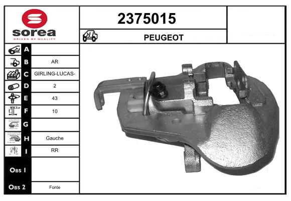Etrier frana 2375015 EAI