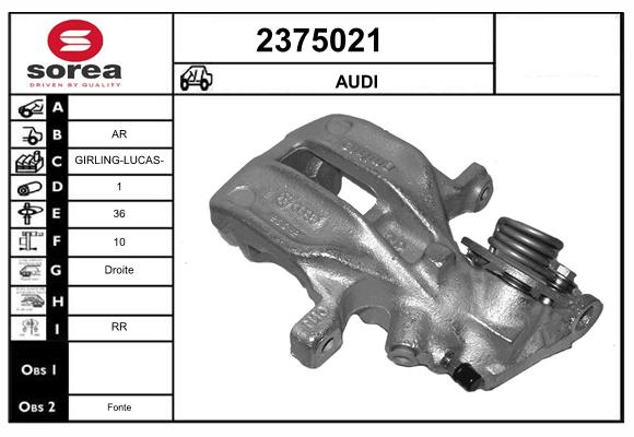 Etrier frana 2375021 EAI
