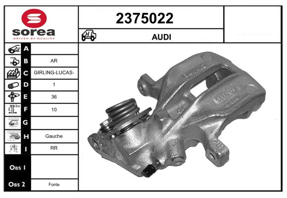 Etrier frana 2375022 EAI