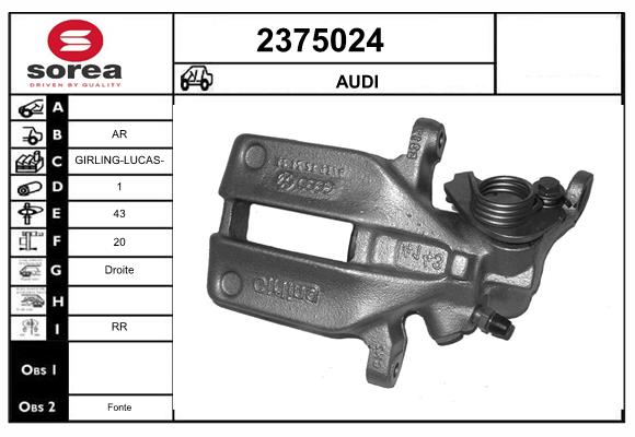 Etrier frana 2375024 EAI