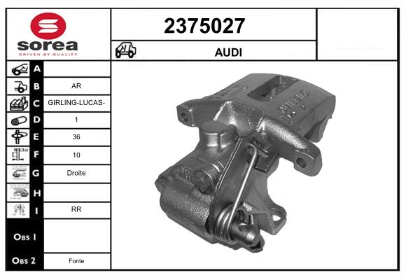 Etrier frana 2375027 EAI
