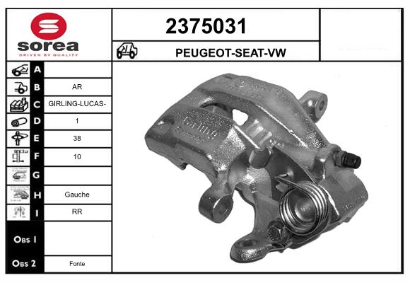 Etrier frana 2375031 EAI
