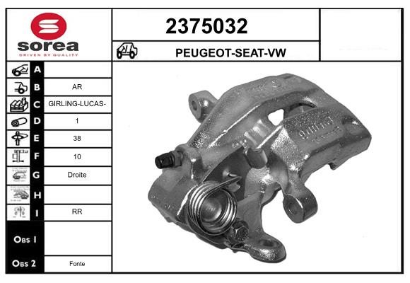 Etrier frana 2375032 EAI