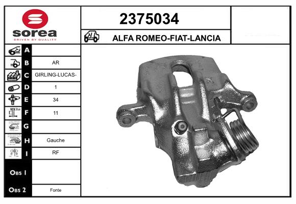 Etrier frana 2375034 EAI