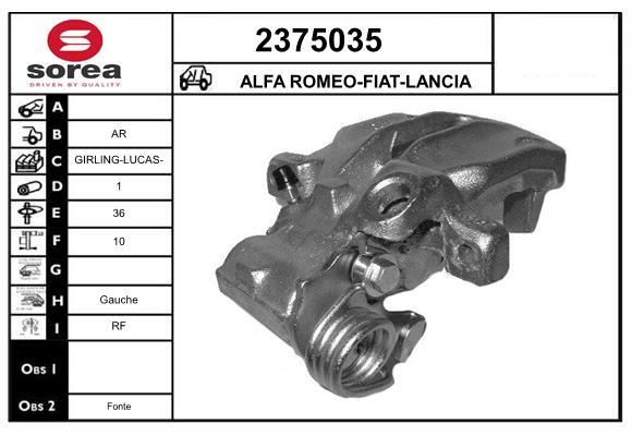 Etrier frana 2375035 EAI