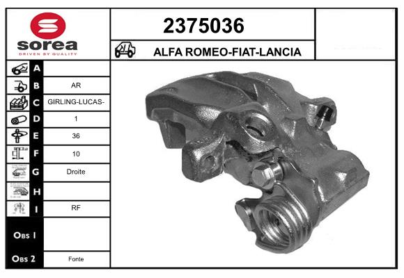 Etrier frana 2375036 EAI