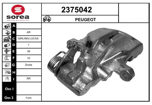 Etrier frana 2375042 EAI