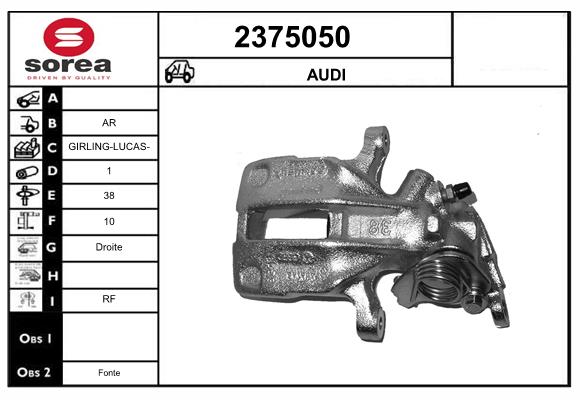 Etrier frana 2375050 EAI