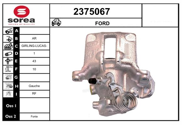 Etrier frana 2375067 EAI