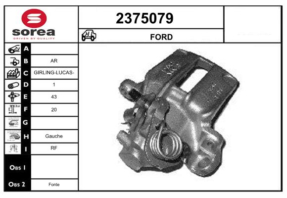 Etrier frana 2375079 EAI
