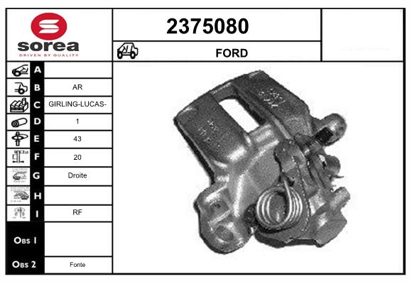 Etrier frana 2375080 EAI