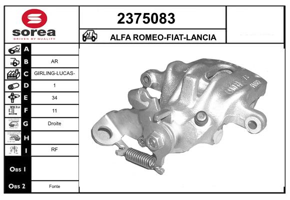 Etrier frana 2375083 EAI