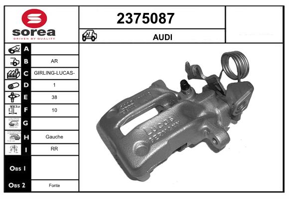 Etrier frana 2375087 EAI