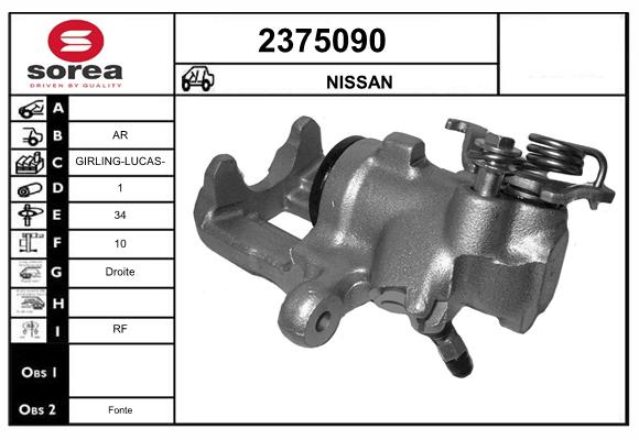 Etrier frana 2375090 EAI