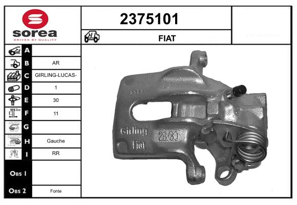 Etrier frana 2375101 EAI