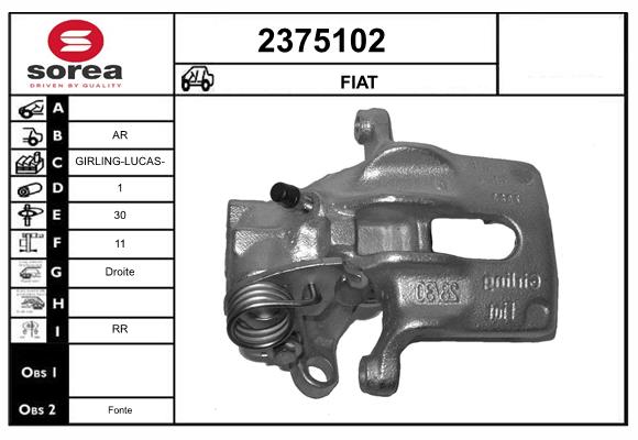 Etrier frana 2375102 EAI