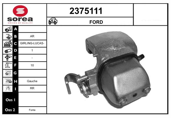 Etrier frana 2375111 EAI