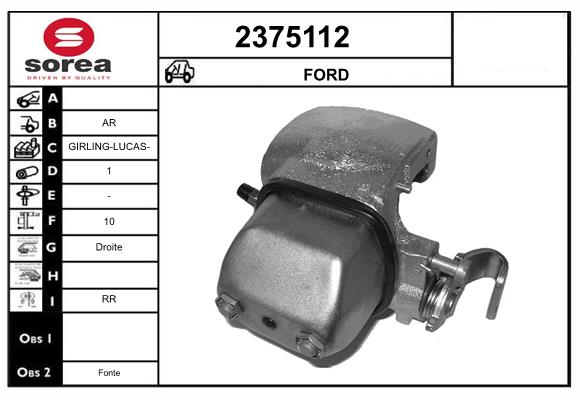 Etrier frana 2375112 EAI
