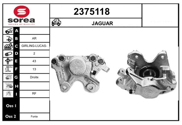 Etrier frana 2375118 EAI