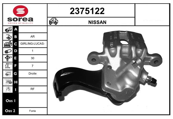 Etrier frana 2375122 EAI