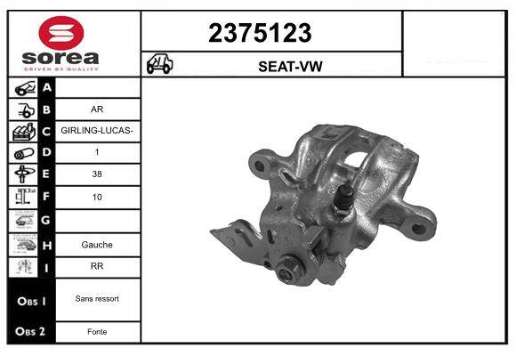 Etrier frana 2375123 EAI