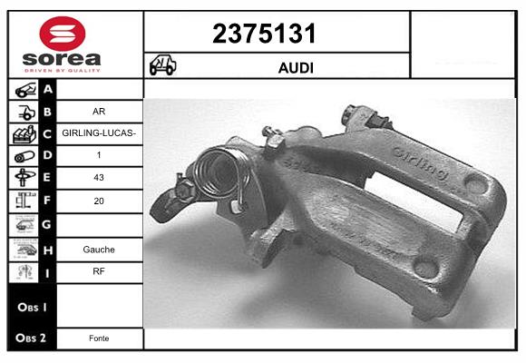 Etrier frana 2375131 EAI