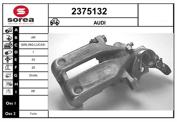 Etrier frana 2375132 EAI