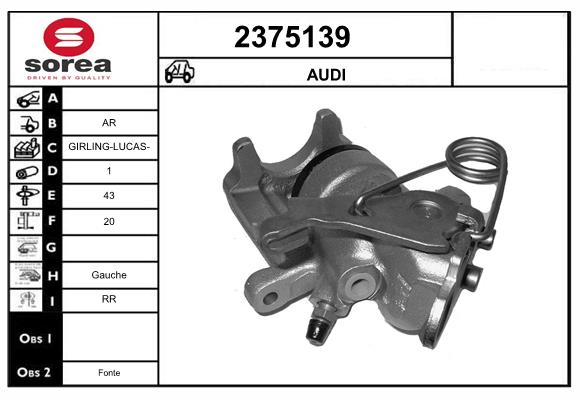 Etrier frana 2375139 EAI