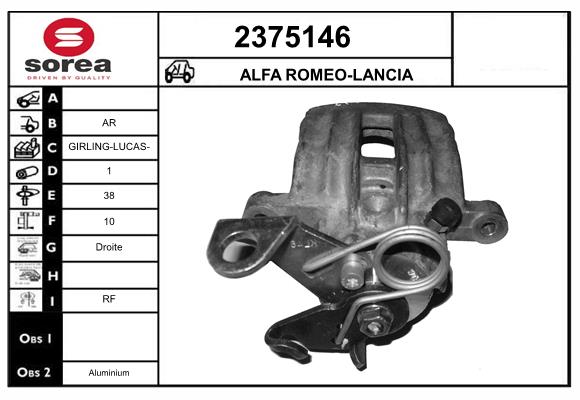 Etrier frana 2375146 EAI