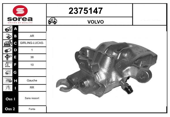 Etrier frana 2375147 EAI