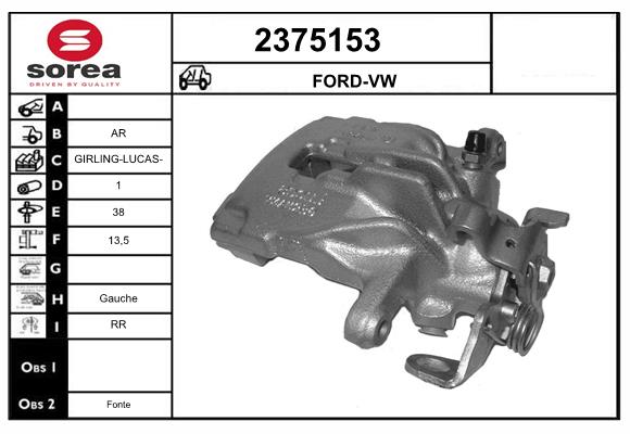 Etrier frana 2375153 EAI