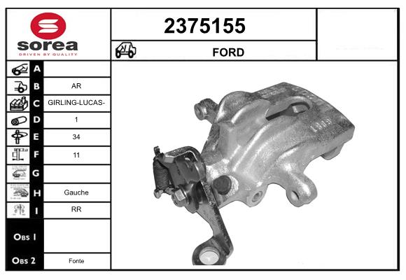 Etrier frana 2375155 EAI